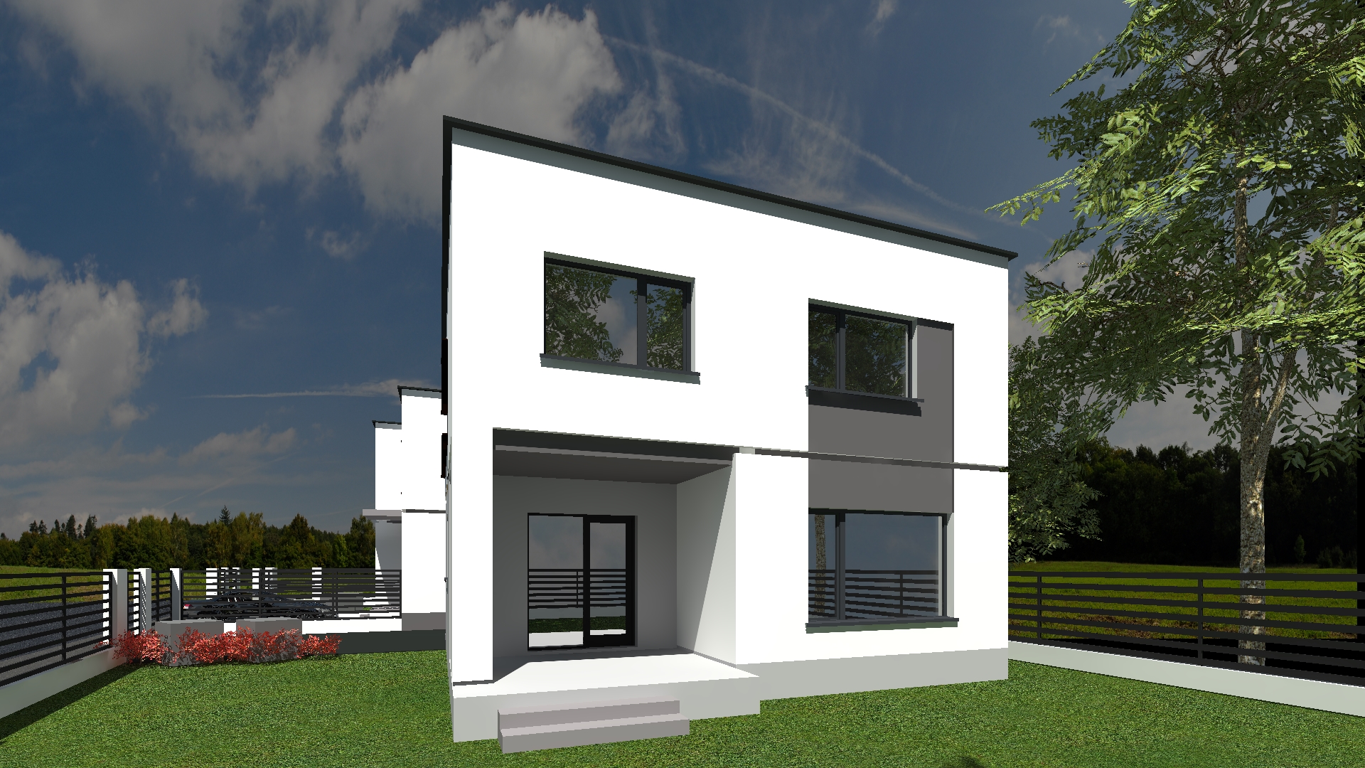Proiect Arhitectura Duplex P+1 Modern Timisoara