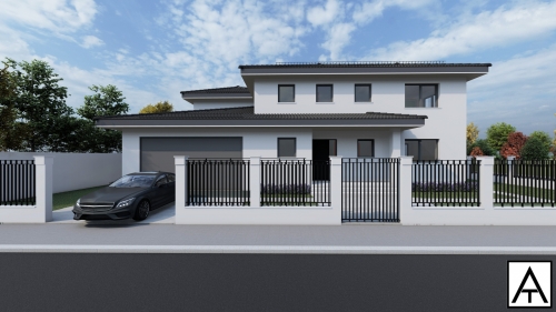 Proiect de arhitectura pentru casa in Mosnita Noua Timisoara